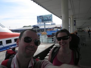 Arriving at Kuah port