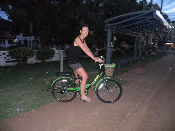 We opted for the safer option of a simple bicycle after my 'incident' on the moped