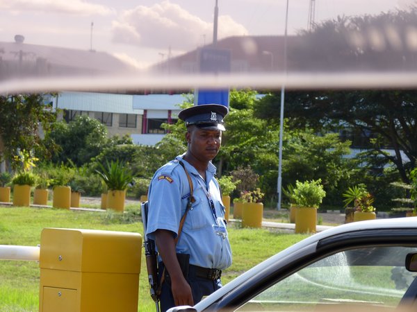 2, The tight security at Kenya airport