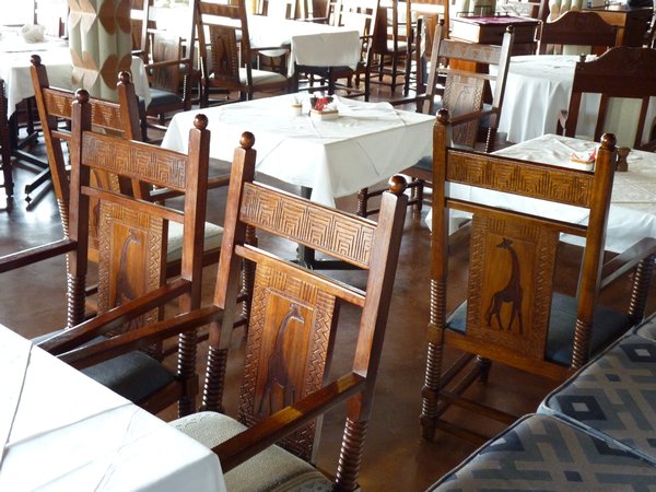 3. These chairs should be at Giraffe Manor