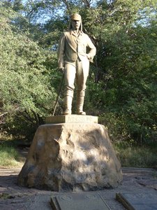 1. Livingstone statue at Victoria Falls