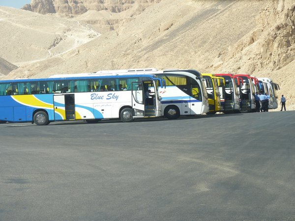 2. Car park at Valley of the Kings