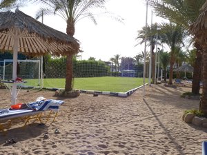 60. Another beach hotel has a private soccer field
