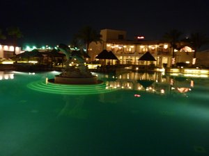 33. Our hotel at night #2