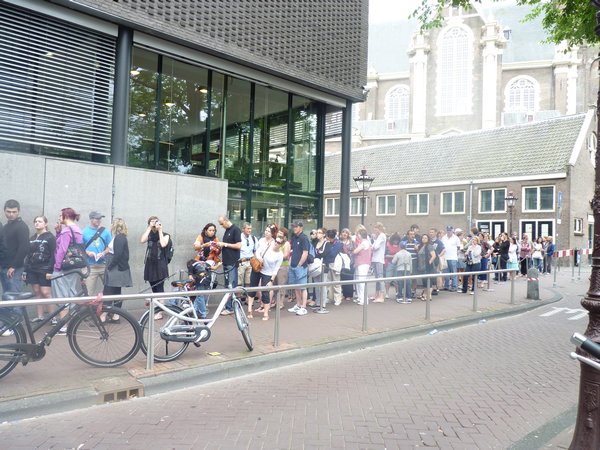 6. The queue for Anne Frank's house