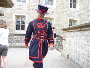 130. Tower of London - This is one happy Beefeater!