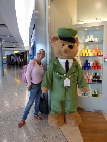 1. At Heathrow Airport - this is the closest I got to a Harrods store