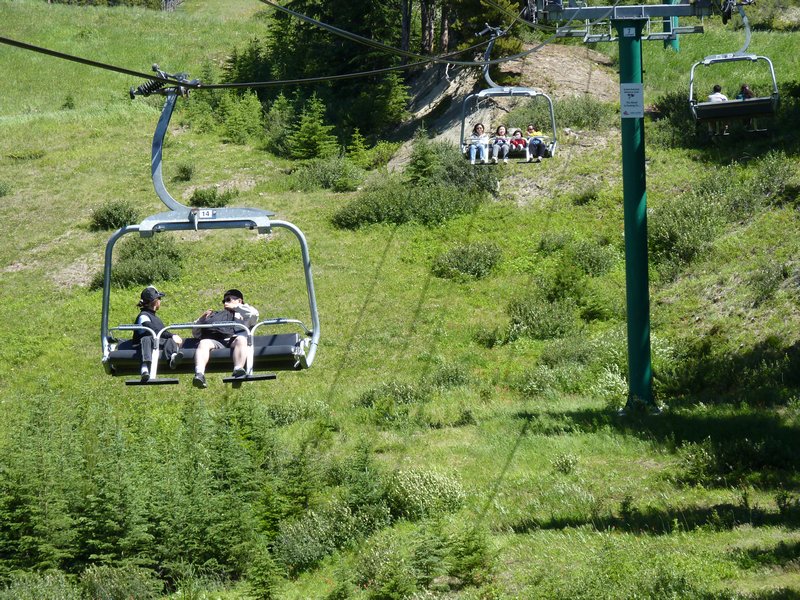 46. Choice of open chairlift or...