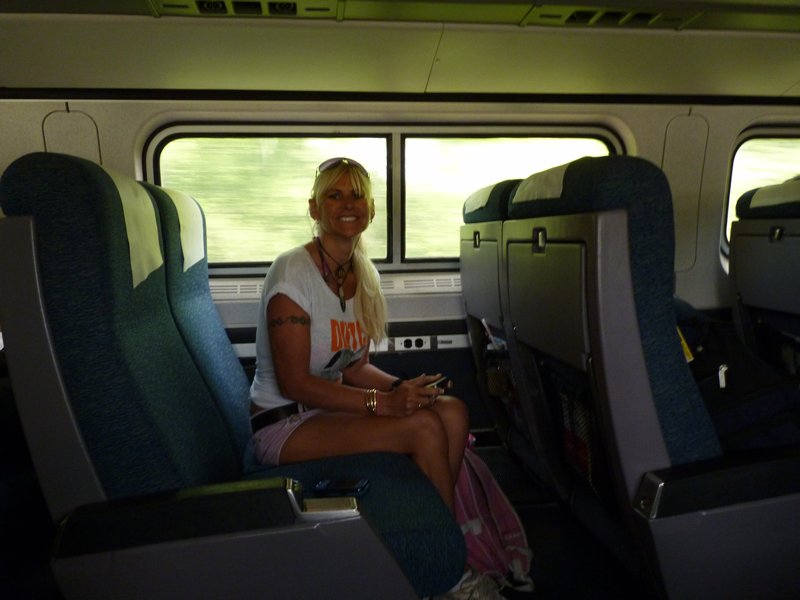 2. On the train ready to go to Niagara Falls