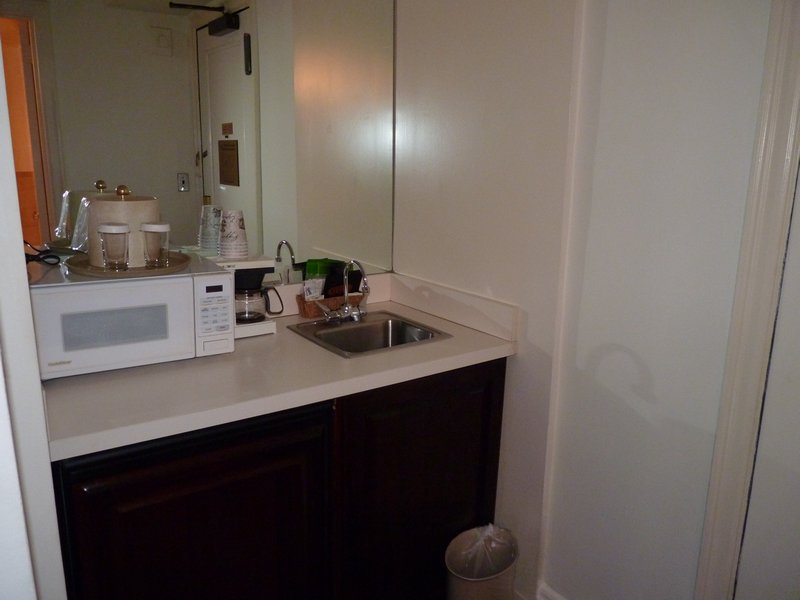 8. First room kitchenette area