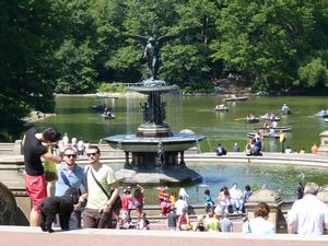29. Rowboat Lake as seen in Big Daddy and the Angel of the Waters Fountain on Bethesda Terrace