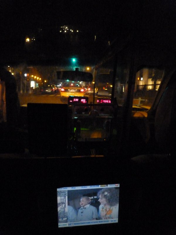 141. TV in back of cab