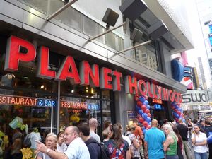 28. The queue at  Planet Hollywood for breakfast