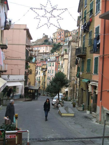 Another pic of Riomaggiore (and Camille)