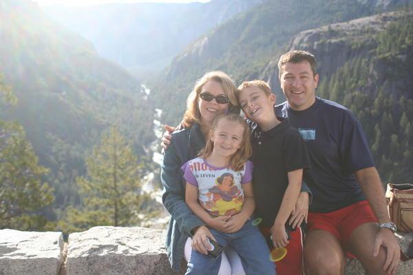Family Pic at Yosemite entrance