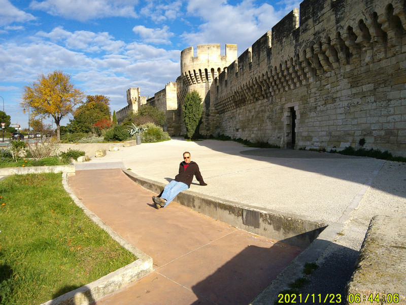 John and the Avignon City Walls