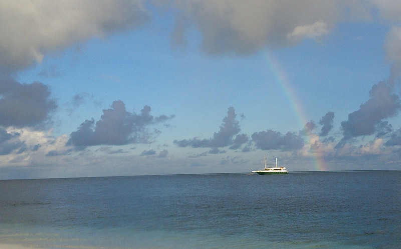 Seafarer and rainbow