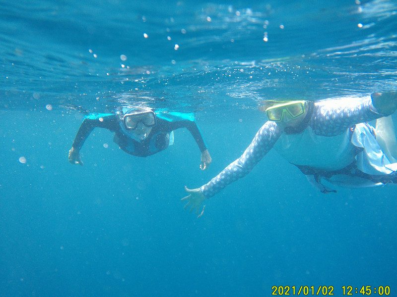 Janet and Beth Snorkeling