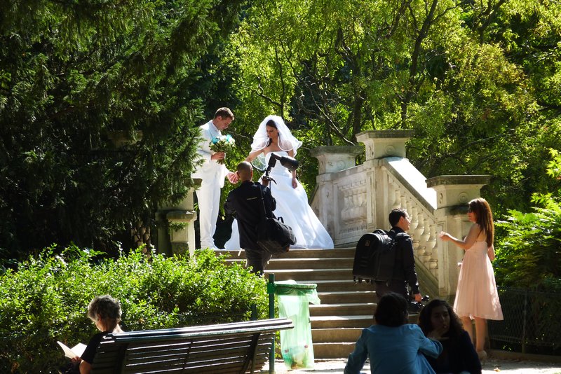 Wedding Pictures in Parc Monceau