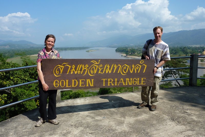 Beth and John at the Golden Triangle