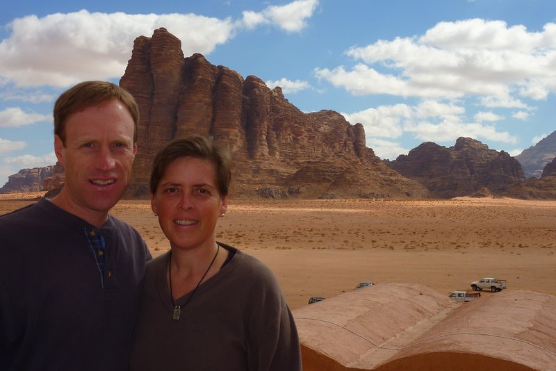 Beth and John in Wadi Rum
