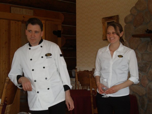 Chef Richard and just one of our lovely patient waiting staff