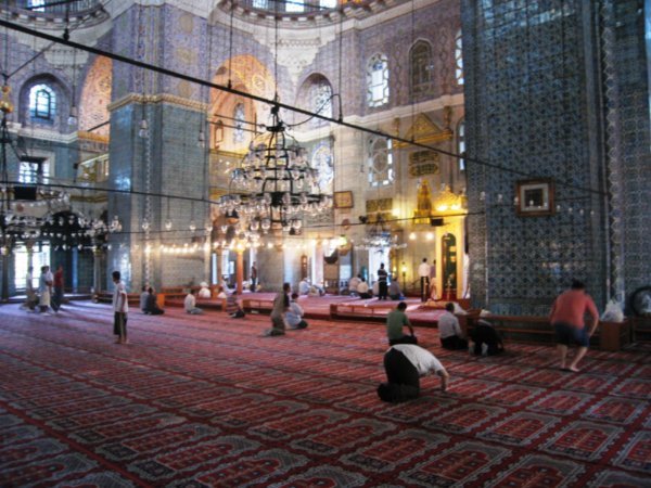 Inside the Yeni Cami (New Mosque)