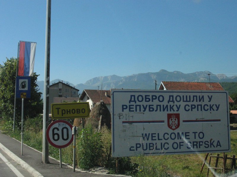 Entering the Serbian controlled part