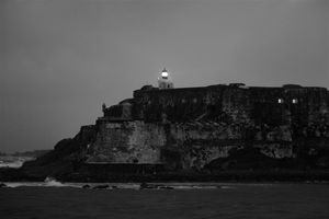 The Lighthouse at Old San Juan bidding us farewell 