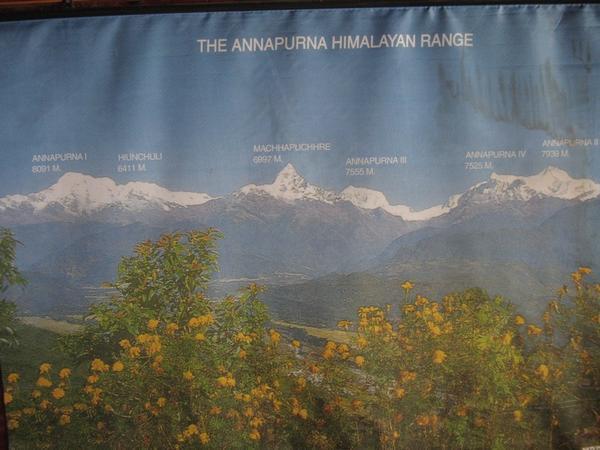 the Annapurna mountain range
