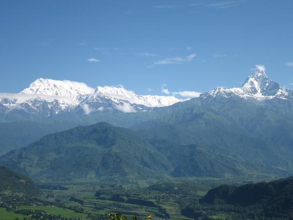 the Annapurna mountain range 
