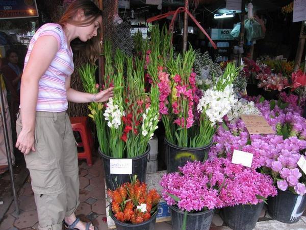 Chiang Mai flower market