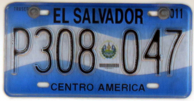El Salvador has the best car plates in Central America