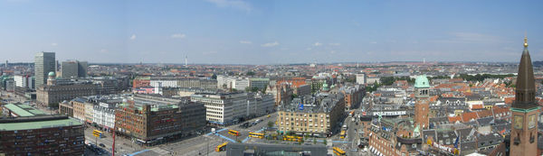 Panorama from City Hall, Copenhagen