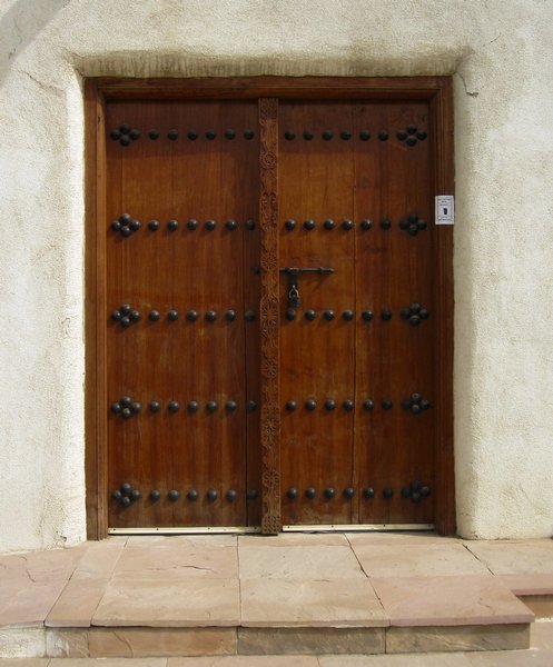 Intricate door of the old Sadu House