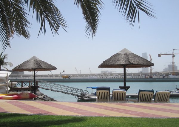 Relaxing at the Beach Rotana, Abu Dhabi