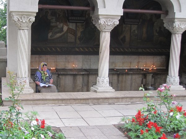 A women praying