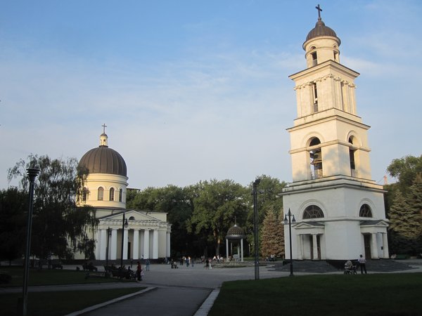 Chisinau's main Orthodox Cathedral and Bell Tower