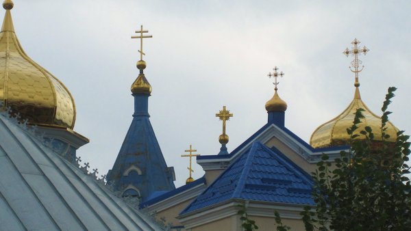 Spires of the Orthodox Church we were not allowed to photo