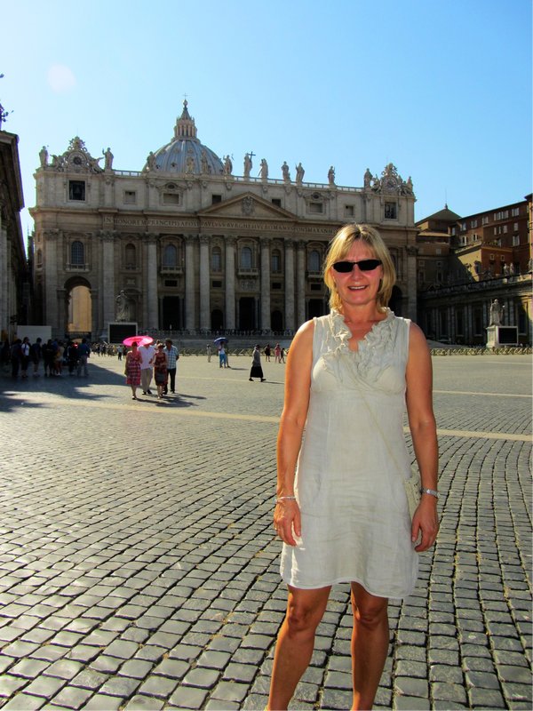 Angela in St Peter's Square