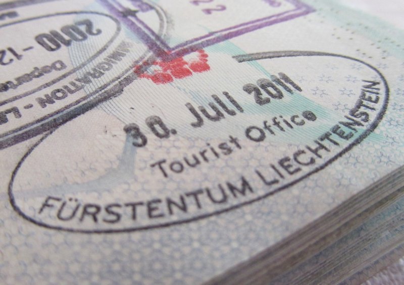 Liechtenstein Passport stamp