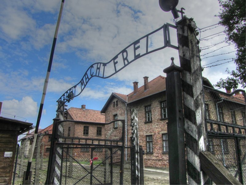 The famous sign of Auschwitz I
