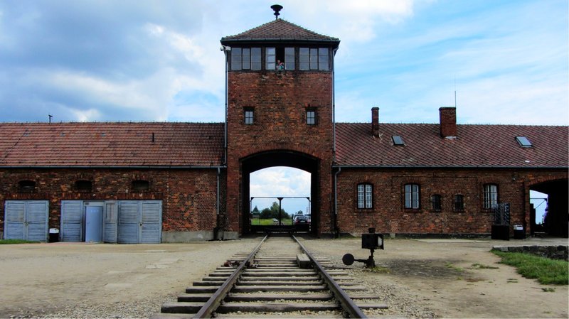 Entrance to Auschwitz II