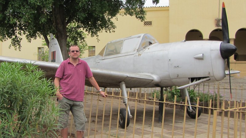 Me posing near an old aeroplane