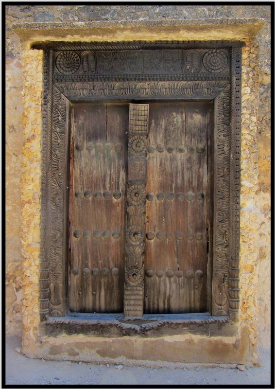 Old wooden doorway 