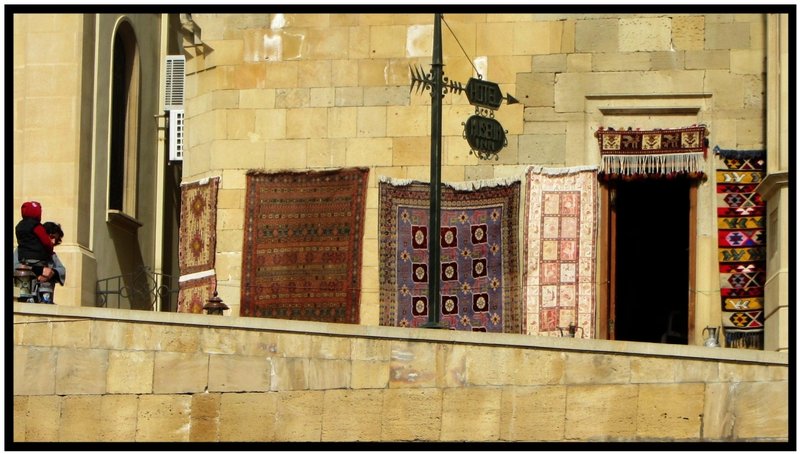 Carpet seller in the old town