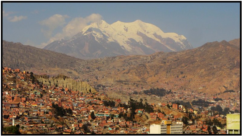 The Mountain backdrop of La Paz