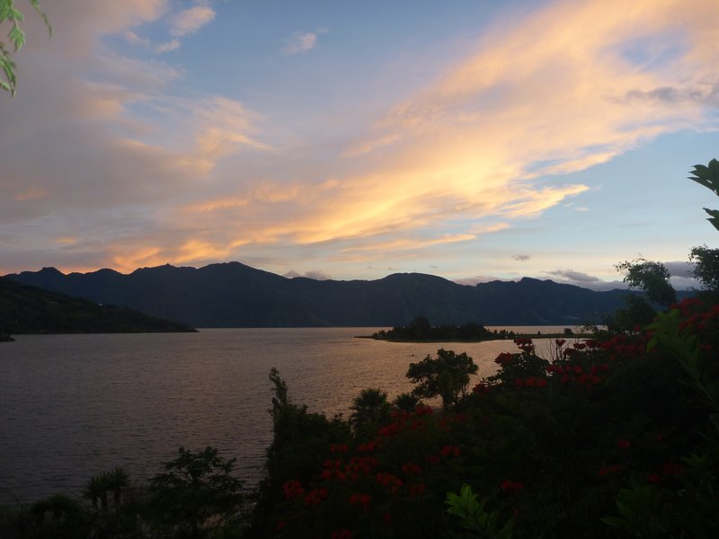 Sunrise at Lago Atitlan