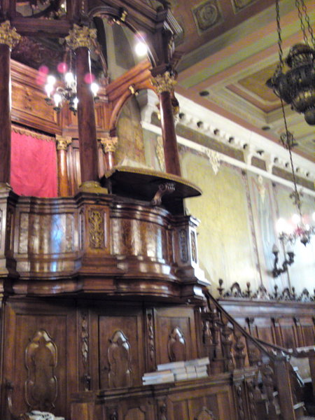 Inside the Italian Rite Synagogue
