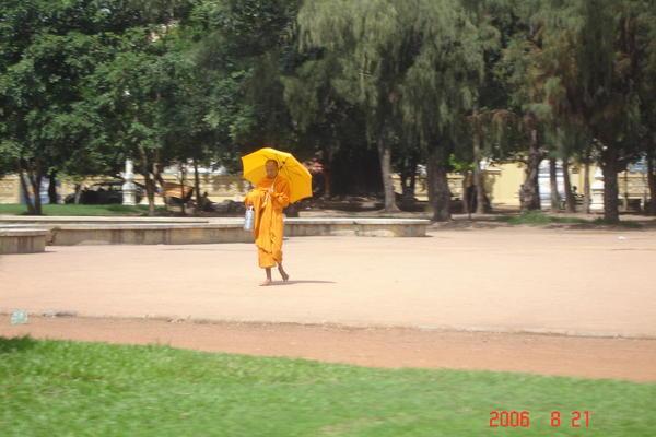 Phnom Penh - Safron clad monk